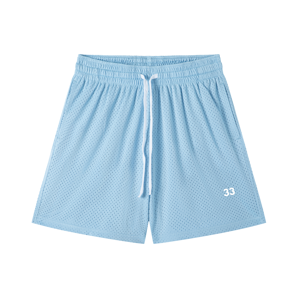 "33" Mesh Drawstring Shorts