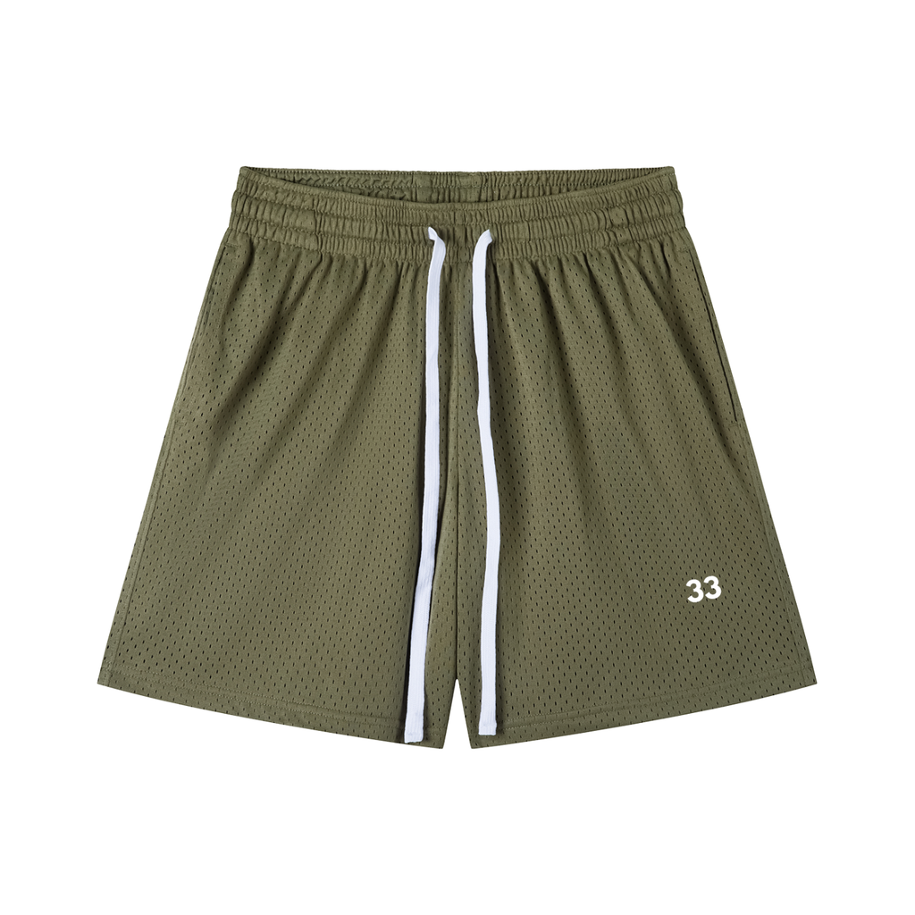 "33" Mesh Drawstring Shorts