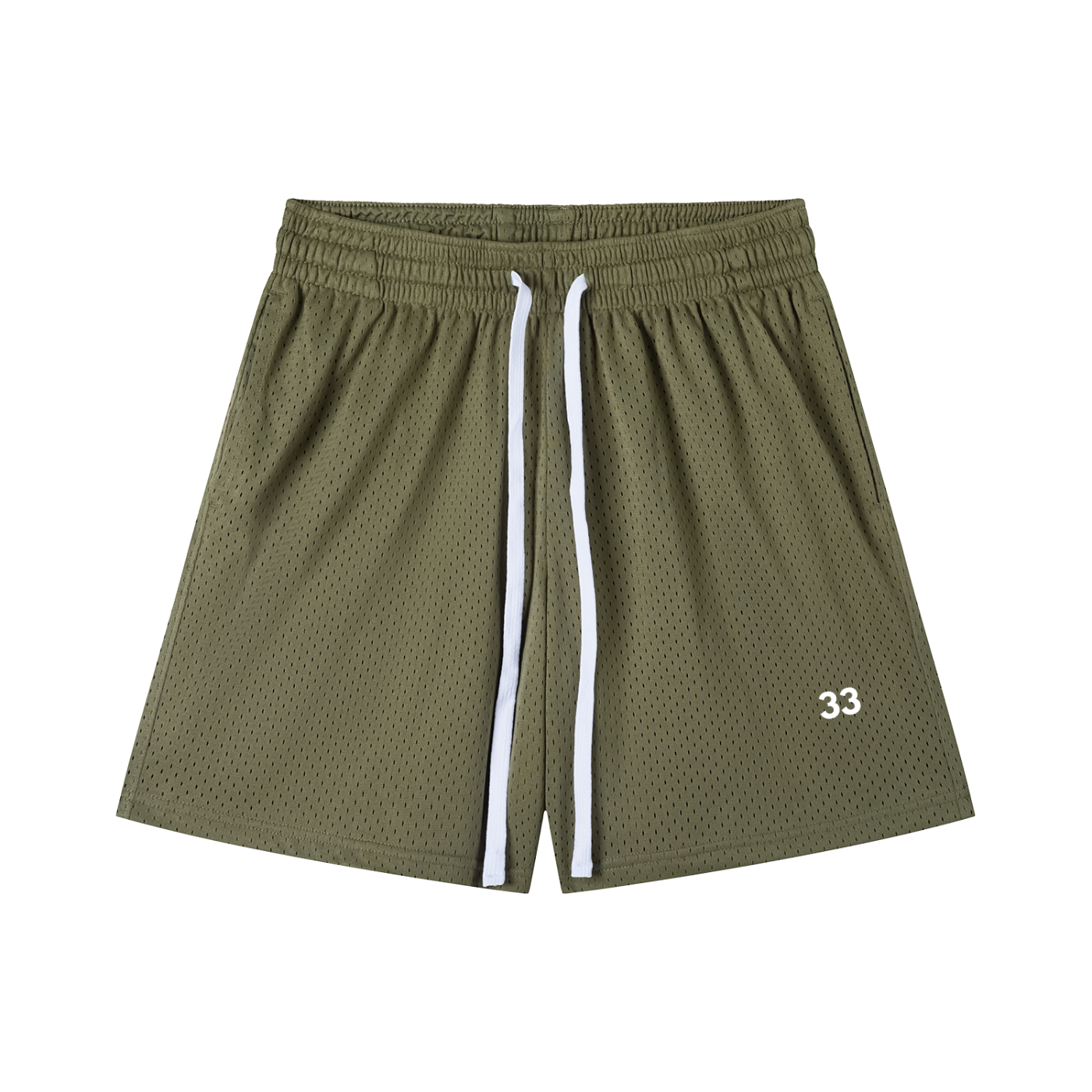 "33" Mesh Drawstring Shorts